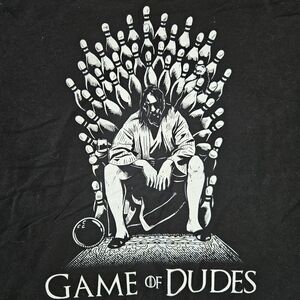 Game of Thrones/ Big Lebowski Black and White T